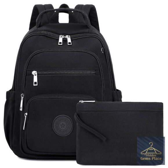 Mini Backpack Purse with Luggage Strap, Multiple Pockets, Water Resistant main image 5